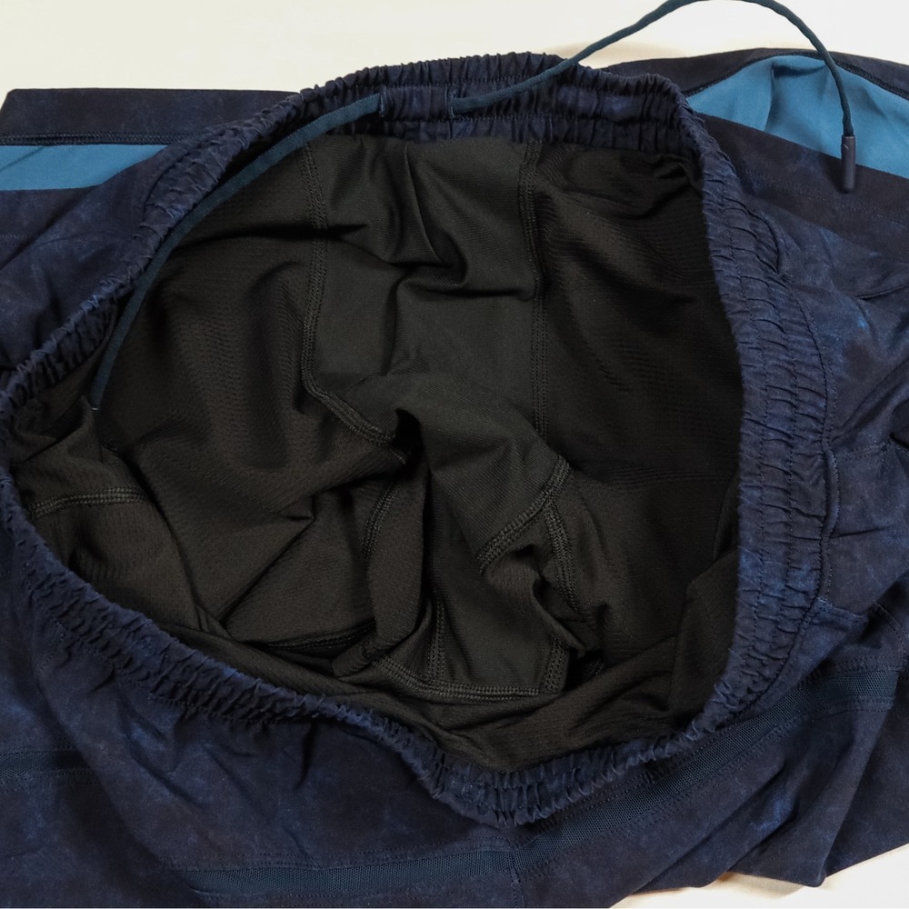 Lululemon Pace Breaker Lined Shorts Mens XL Navy Black Diamond Dye 9" M7ADJS - Picture 5 of 12